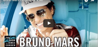 Fun: Bruno Mars Carpool Karaoke