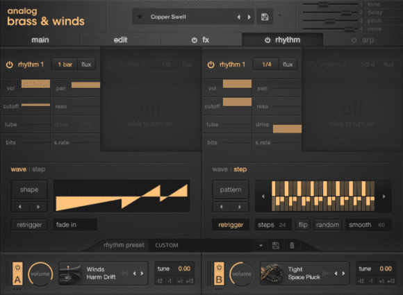 Rhythmus Sektion Output Analog Brass & Winds