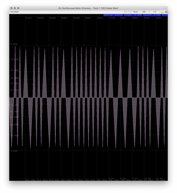 Rossum Electro Music Mob Of Emus - Schwingungsform als Ergebnis der Variation