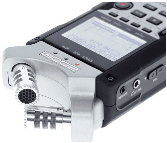 Der Zoom H4n Pro - die intern verbauten Mikrofone in X/Y Anordnung